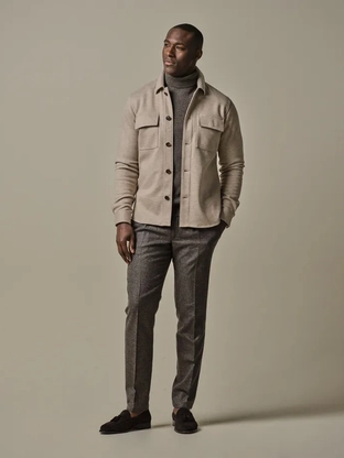 Profuomo OVERSHIRT CUTAWAY BEIGE