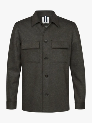 Profuomo OVERSHIRT CUTAWAY BROWN