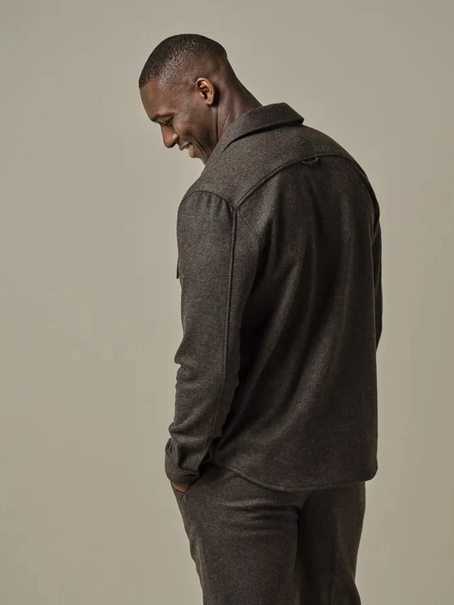 Profuomo OVERSHIRT CUTAWAY BROWN