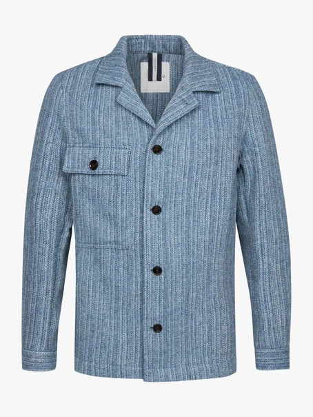 Profuomo OVERSHIRT DENIM LOOK BLUE