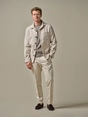Profuomo OVERSHIRT HERRINGBONE BEIGE