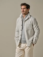 Profuomo OVERSHIRT HERRINGBONE L.GREY