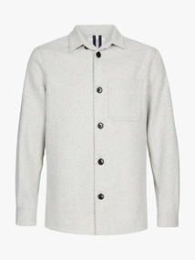Profuomo OVERSHIRT HERRINGBONE L.GREY