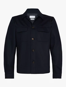 Profuomo OVERSHIRT KNITTED NAVY