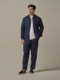 Profuomo OVERSHIRT LINEN NAVY