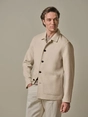 Profuomo OVERSHIRT WOOL BUTTON L.SAND