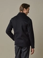 Profuomo OVERSHIRT WOOL ZIPPER NAVY