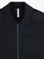 Profuomo OVERSHIRT WOOL ZIPPER NAVY