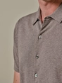 Profuomo POLO BUTTON TH SS M BROWN