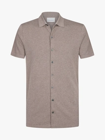 Profuomo POLO BUTTON TH SS M BROWN