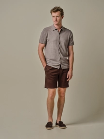 Profuomo POLO BUTTON TH SS M BROWN