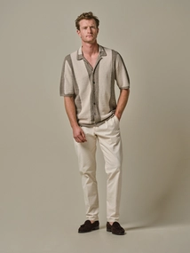 Profuomo POLO CAMP BUTTON TH SS D BEIGE