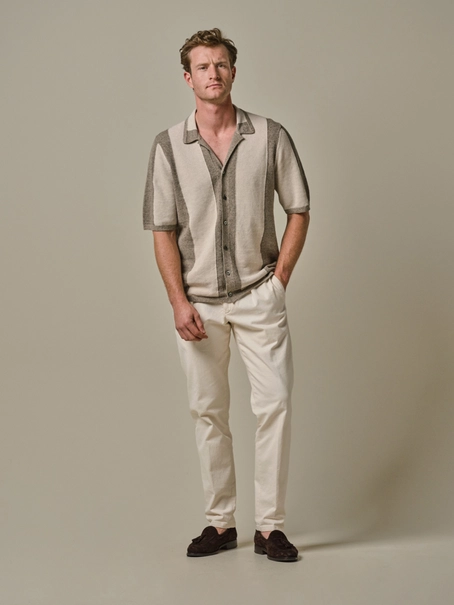 Profuomo POLO CAMP BUTTON TH SS D BEIGE