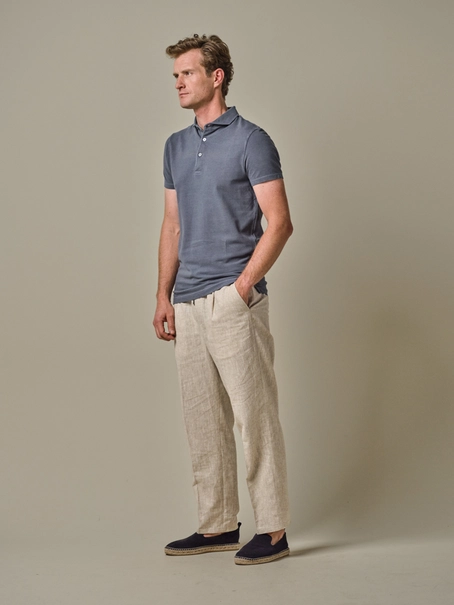 Profuomo POLO GARMENT DYE SS BLUE