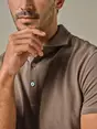 Profuomo POLO GARMENT DYE SS M BROWN