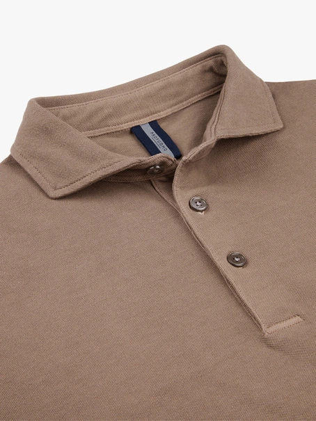 Profuomo POLO GARMENT DYE SS M BROWN