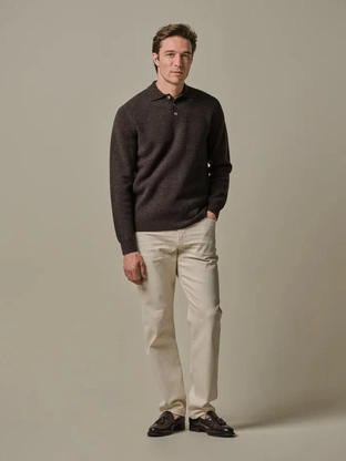 Profuomo POLO LS D BROWN