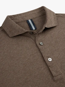 Profuomo POLO LS DARK BROWN