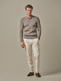 Profuomo POLO LS M BROWN