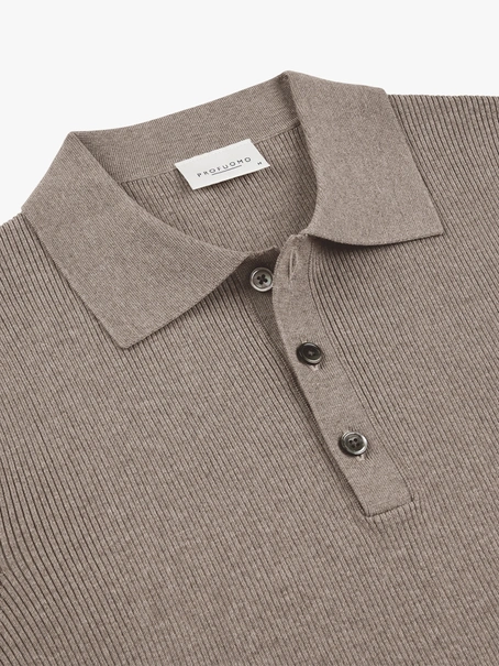 Profuomo POLO LS M BROWN