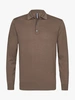 Profuomo POLO LS MID BROWN