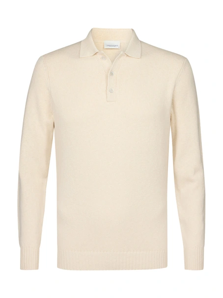 Profuomo POLO LS OFF WHITE