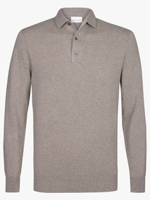 Profuomo POLO ONE PIECE LS MID BROWN