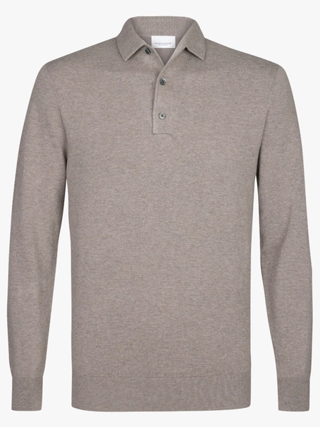 Profuomo POLO ONE PIECE LS MID BROWN