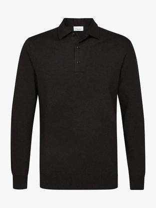 Profuomo POLO ONEPIECE LS BROWN