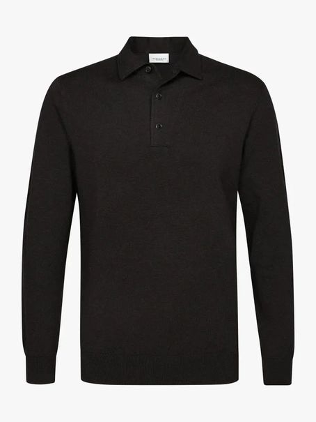 Profuomo POLO ONEPIECE LS BROWN