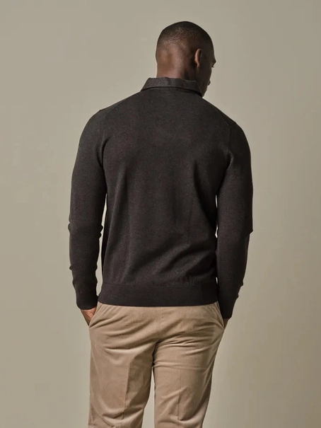 Profuomo POLO ONEPIECE LS BROWN
