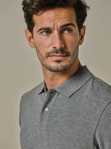 Profuomo POLO SS DARK GREY