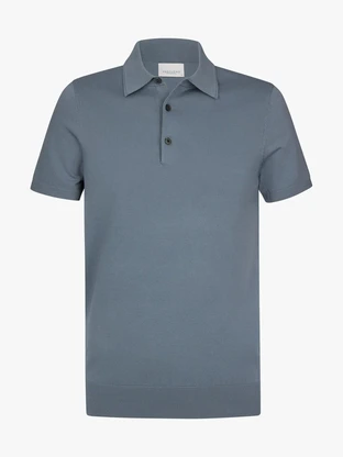 Profuomo POLO SS GREY BLUE