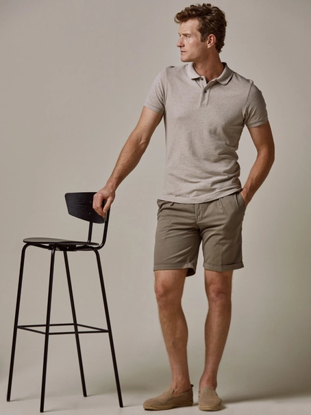 Profuomo POLO SS LIGHT BEIGE