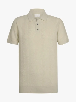 Profuomo POLO SS RAW WHITE