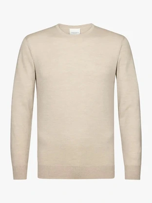 Profuomo PULLOVER CREW NECK BEIGE
