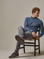 Profuomo PULLOVER CREW NECK BLUE