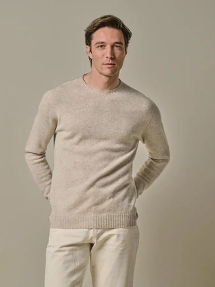 Profuomo PULLOVER CREW NECK L SAND