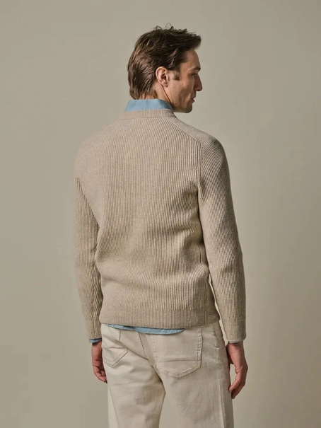 Profuomo PULLOVER CREW NECK L SAND