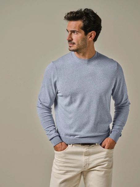 Profuomo PULLOVER CREW NECK LS BLUE
