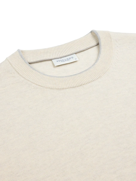 Profuomo PULLOVER CREW NECK LS D BEIGE
