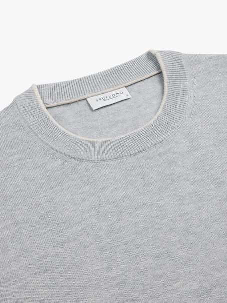 Profuomo PULLOVER CREW NECK LS L GREY