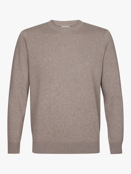Profuomo PULLOVER CREW NECK LS M BROWN