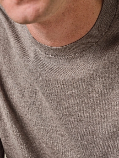 Profuomo PULLOVER CREW NECK LS M BROWN