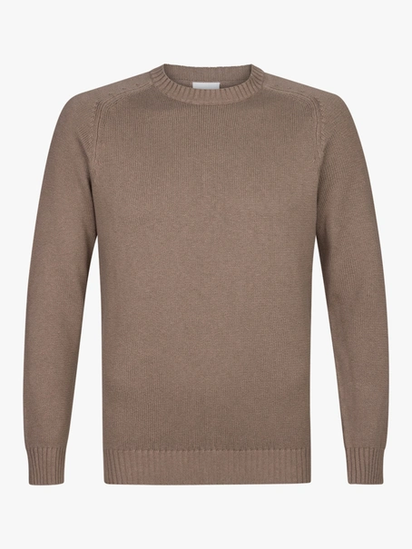 Profuomo PULLOVER CREW NECK LS M BROWN