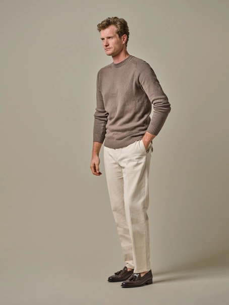 Profuomo PULLOVER CREW NECK LS M BROWN