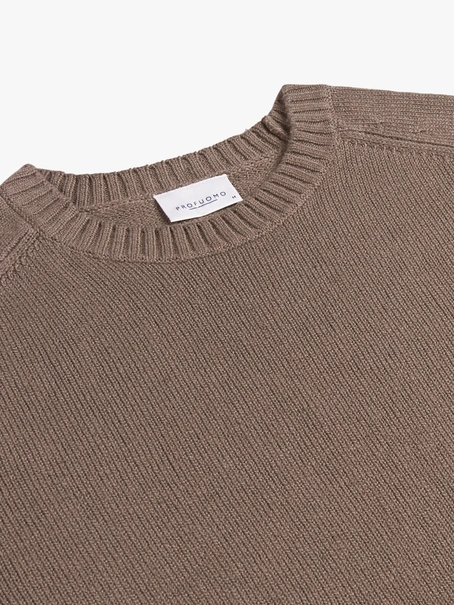Profuomo PULLOVER CREW NECK LS M BROWN