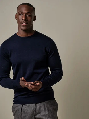 Profuomo PULLOVER CREW NECK NAVY