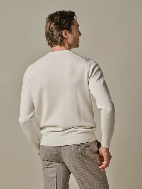 Profuomo PULLOVER CREW NECK OFF WHITE