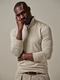 Profuomo PULLOVER HALF ZIP BEIGE